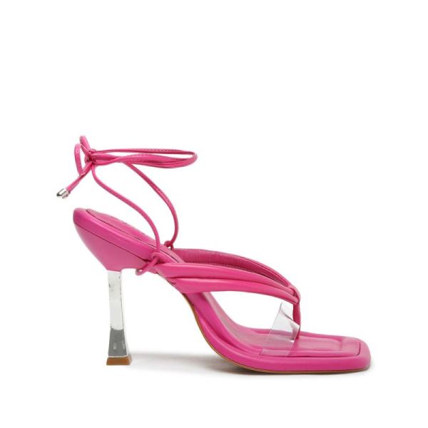 Schutz | Women's Meghan Vinyl Sandal-Hot Pink