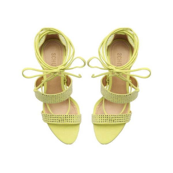 Schutz | Women's Sybil Lace Up Sandal-Wild Lime