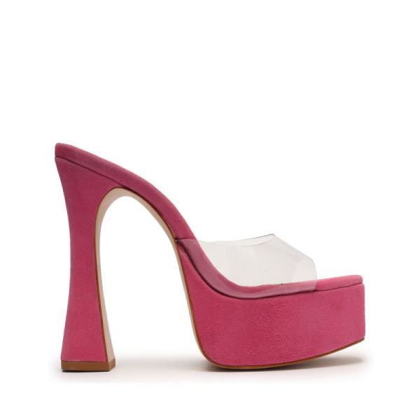 Schutz | Women's Haila Vinyl&Suede Sandal-Pink