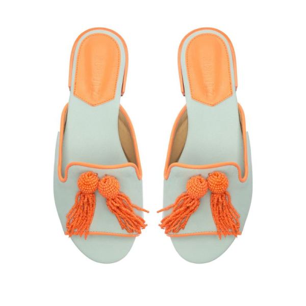 Schutz | Women's Jannis Nubuck&Nappa Leather Sandal-Soft Sky