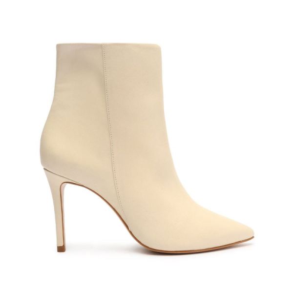 Schutz | Women's Mikki Leather Bootie-Eggshell