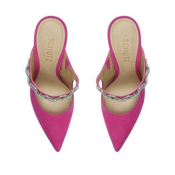 Schutz | Women's Elisah Nubuck Pump-Very Pink