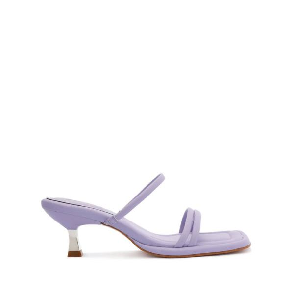 Schutz | Women's Agatha Mid Sandal-Smoky Grape