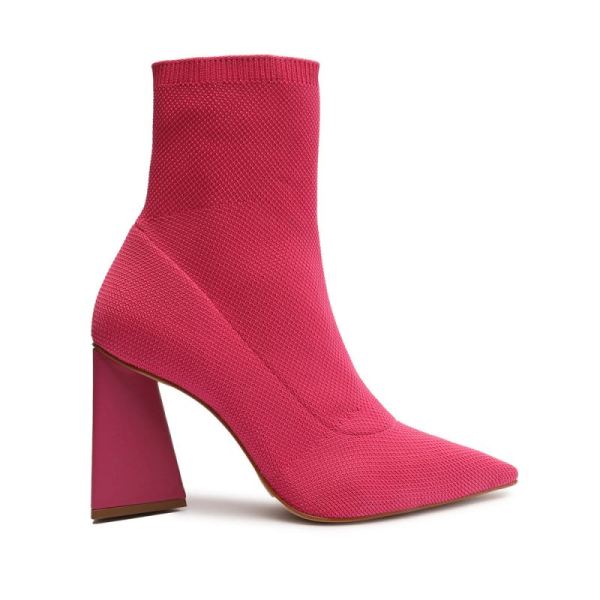 Schutz | Women's Marila Knit Bootie-Hot Pink