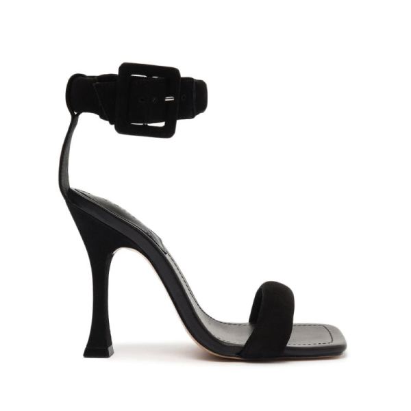 Schutz | Women's Gigih Nubuck Sandal-Black