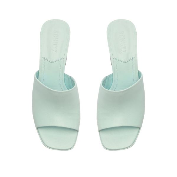 Schutz | Women's Ammy Nappa Leather Sandal-Soft Sky
