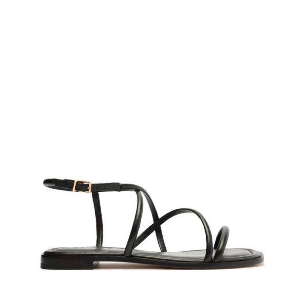 Schutz | Women's Lovi Nappa Leather Flat-Black