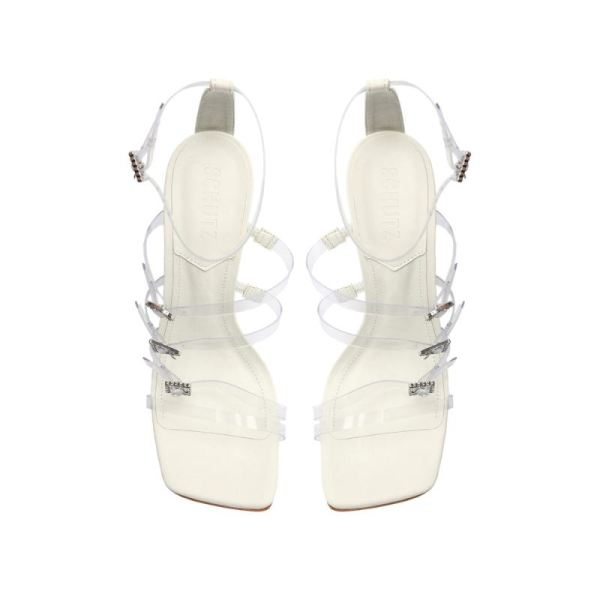 Schutz | Women's Noelle Vinyl Sandal-White