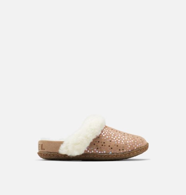 Sorel Shoes Youth Nakiska Slide II Slipper-Omega Taupe Gum 2