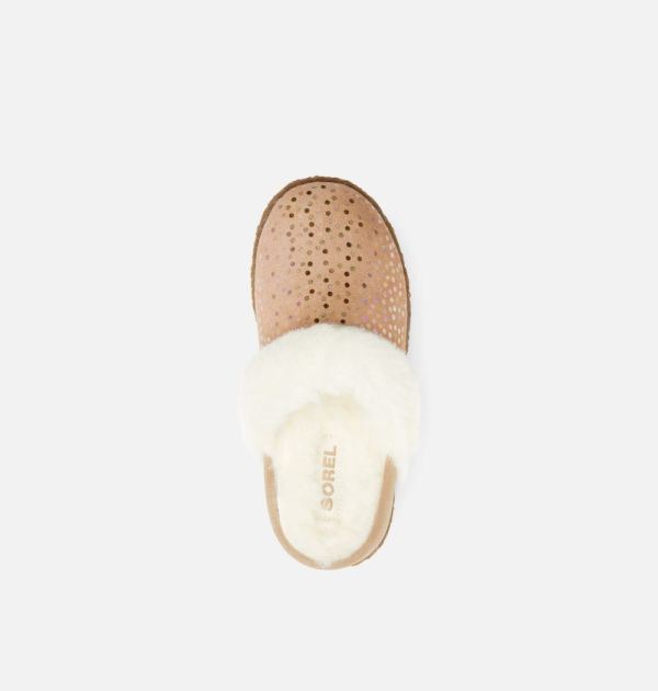 Sorel Shoes Youth Nakiska Slide II Slipper-Omega Taupe Gum 2