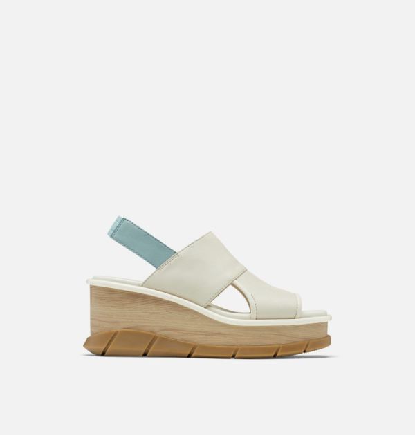 Sorel Shoes Women's Joanie III Slingback Wedge Sandal-Chalk Crushed Blue