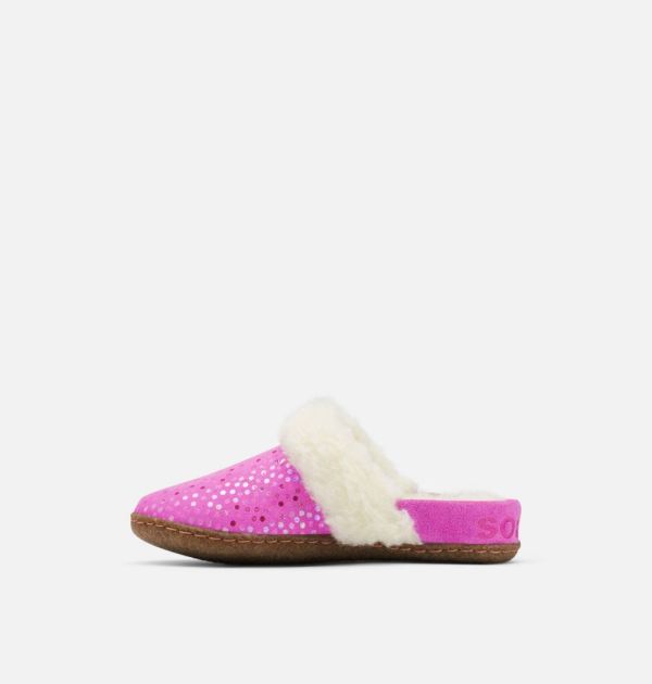 Sorel Shoes Youth Nakiska Slide II Slipper-Bright Lavender Gum 2