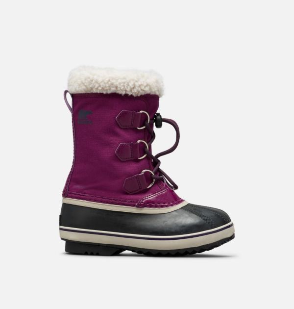 Sorel Shoes Youth Yoot Pac Nylon Boot-Wild Iris Dark Plum