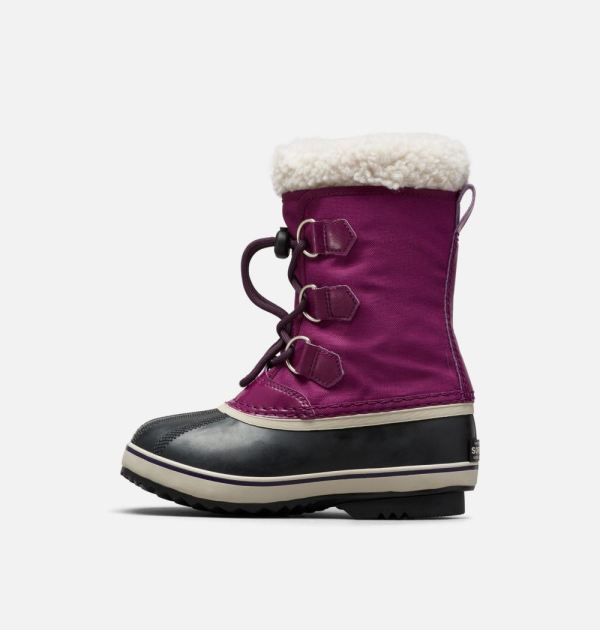 Sorel Shoes Youth Yoot Pac Nylon Boot-Wild Iris Dark Plum