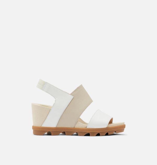 Sorel Shoes Womens Joanie II Slingback Wedge Sandal -Sea Salt Tan