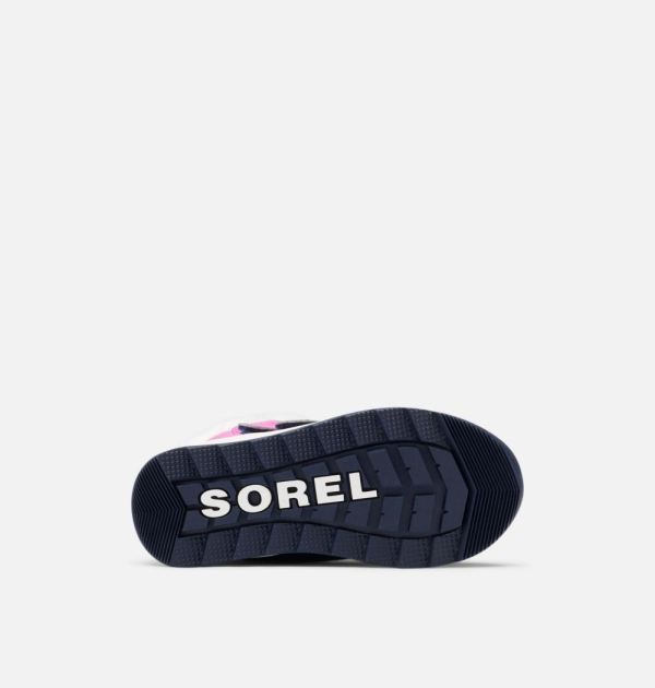 Sorel Shoes Children's Whitney II Strap Boot-Bright Lavender Collegiate Navy