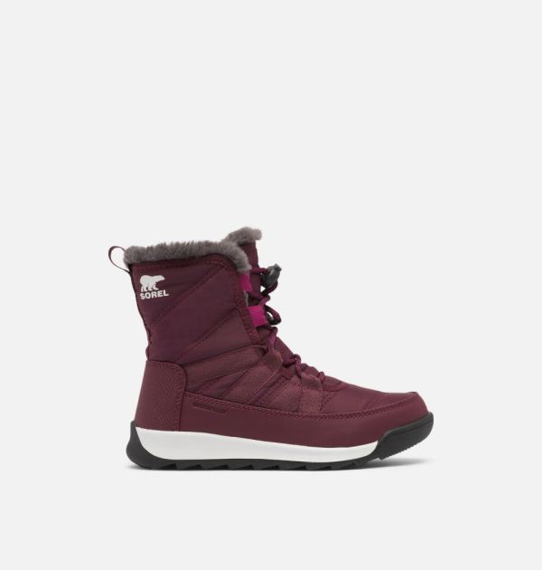 Sorel Shoes Youth Whitney II Short Lace Boot-Epic Plum