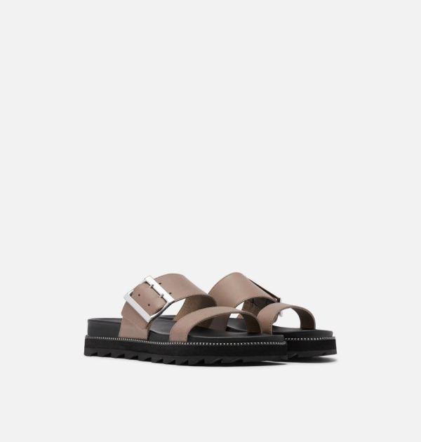 Sorel Shoes Women's Roaming Buckle Slide Sandal-Khaki