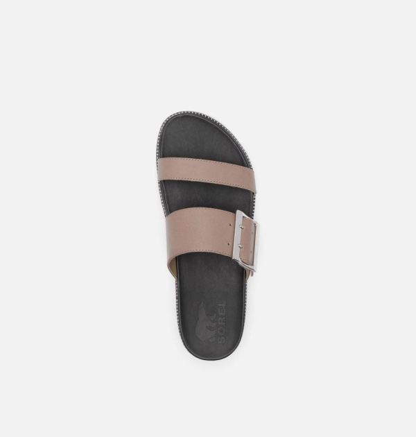 Sorel Shoes Women's Roaming Buckle Slide Sandal-Khaki