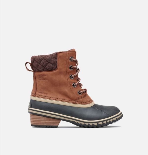 Sorel Shoes Womens Slimpack II Lace Duck Boot-Burro Cattail
