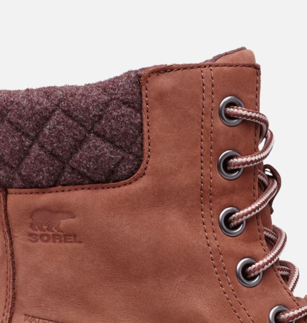 Sorel Shoes Womens Slimpack II Lace Duck Boot-Burro Cattail