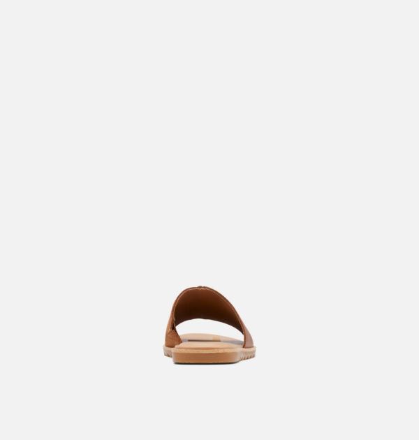 Sorel Shoes Womens Ella II Block Slide-Velvet Tan