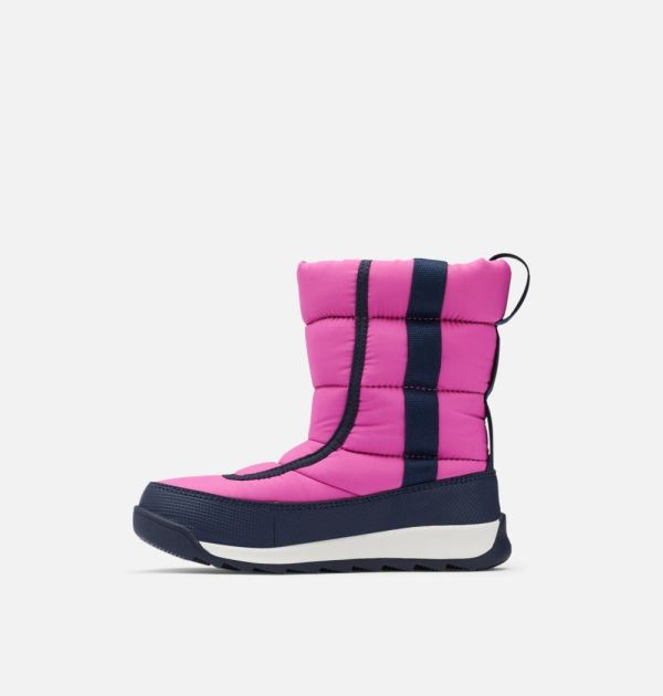 Sorel Shoes Youth Whitney II Puffy Mid Boot-Bright Lavender Collegiate Navy