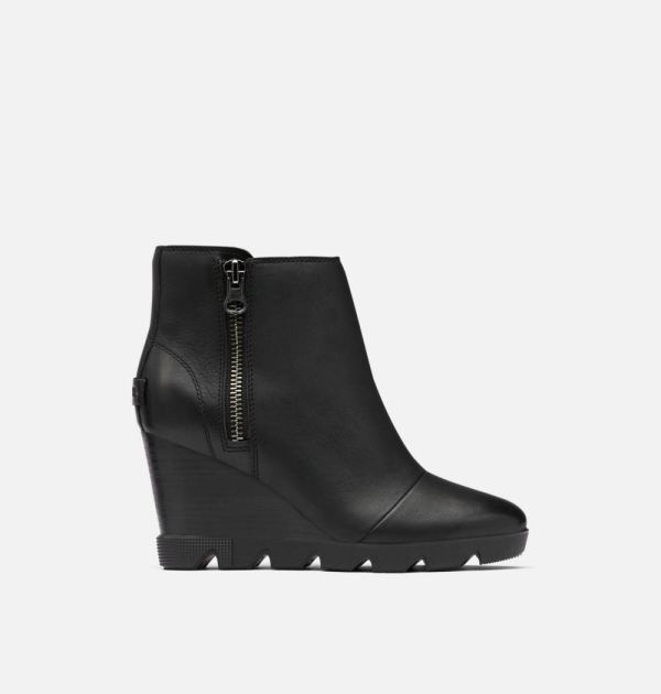 Sorel Shoes Women's Joan Uptown Zip Bootie-Black Sea Salt