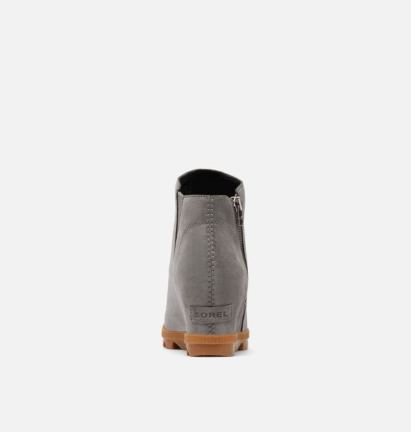 Sorel Shoes Women's Joan Of Arctic Wedge II Zip Bootie -Quarry Gum 2