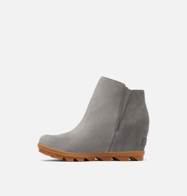 Sorel Shoes Women's Joan Of Arctic Wedge II Zip Bootie -Quarry Gum 2