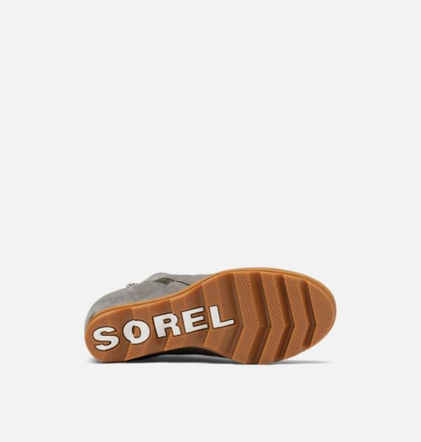 Sorel Shoes Women's Joan Of Arctic Wedge II Zip Bootie -Quarry Gum 2