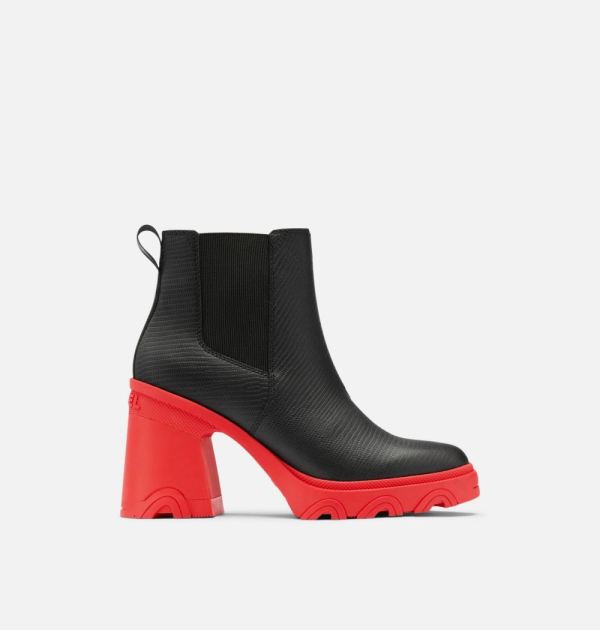 Sorel Shoes Women's Brex Heel Chelsea Bootie-Black Cherrybomb