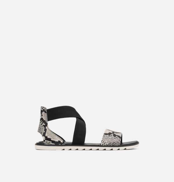 Sorel Shoes Women's Ella II Sandal-Snake Black