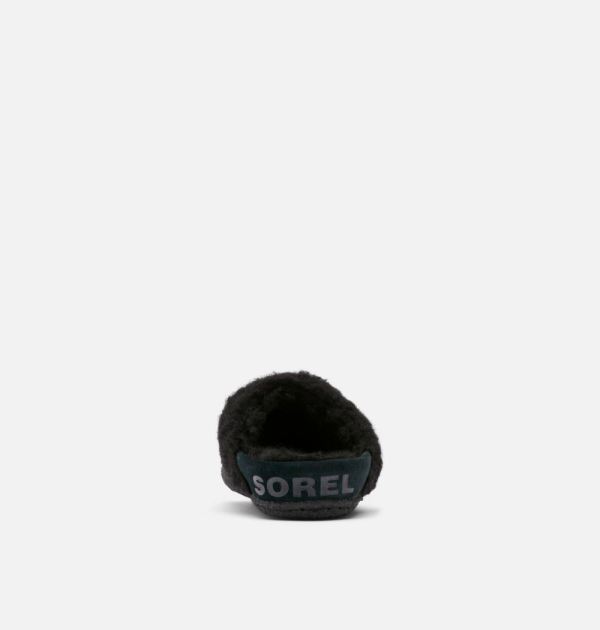 Sorel Shoes Youth Nakiska Slide II Slipper-Black Black