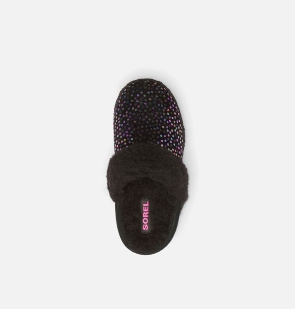 Sorel Shoes Youth Nakiska Slide II Slipper-Black Black