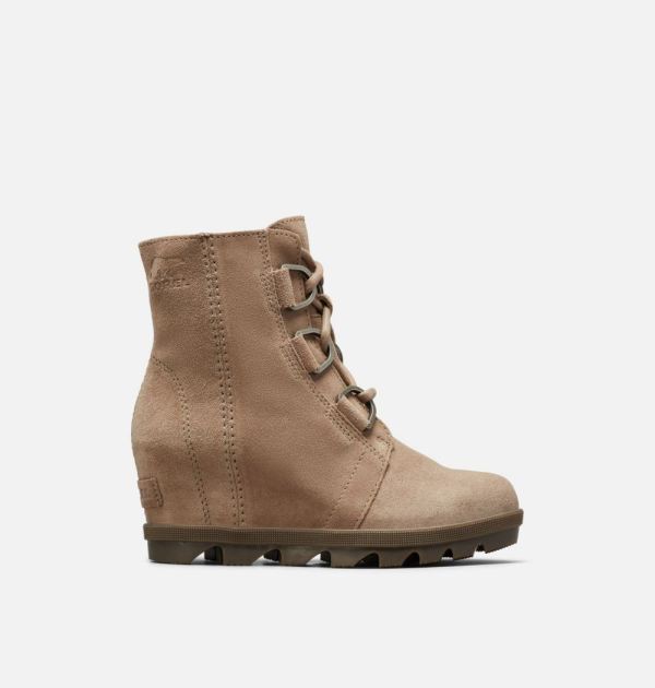 Sorel Shoes Youth Joan Of Arctic Wedge II Boot-Camel Brown Cordovan