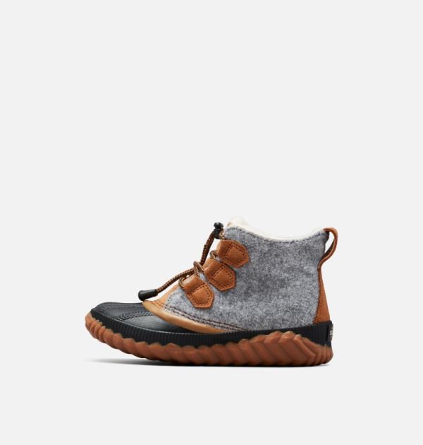Sorel Shoes Youth Out N About Plus Boot-Quarry Camel Brown