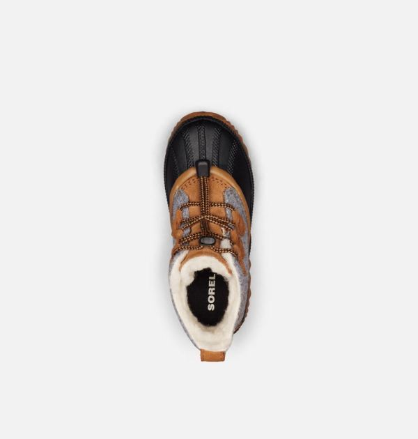 Sorel Shoes Youth Out N About Plus Boot-Quarry Camel Brown