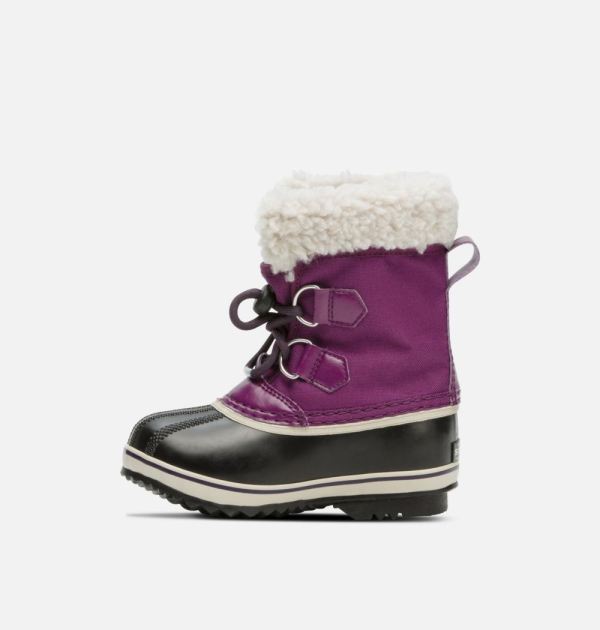 Sorel Shoes Children's Yoot Pac Nylon Boot-Wild Iris Dark Plum