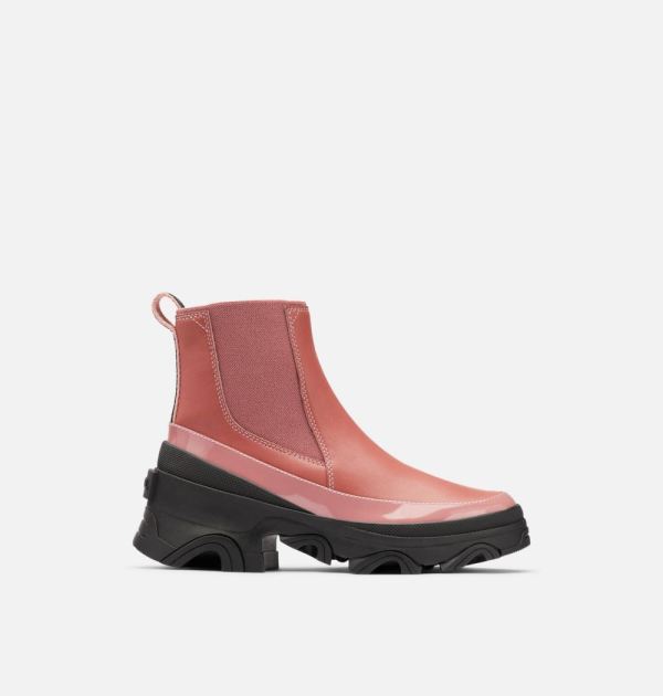Sorel Shoes Women's Brex Chelsea Lux Bootie-Sandy Clay Black