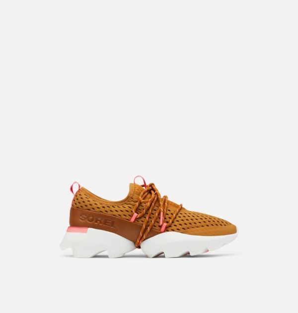Sorel Shoes Women's Kinetic Impact Lace Sneaker-Burnished Amber Coral Glow