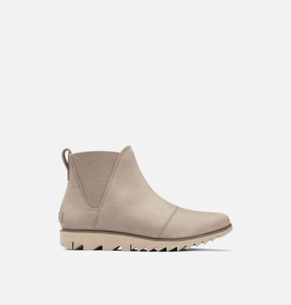 Sorel Shoes Women's Harlow Chelsea Bootie-Omega Taupe Ancient Fossil