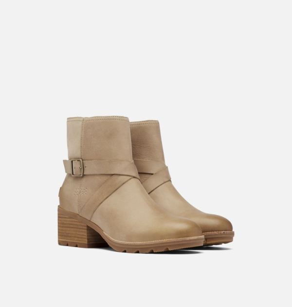 Sorel Shoes Women's Cate Buckle Bootie-Sandy Tan