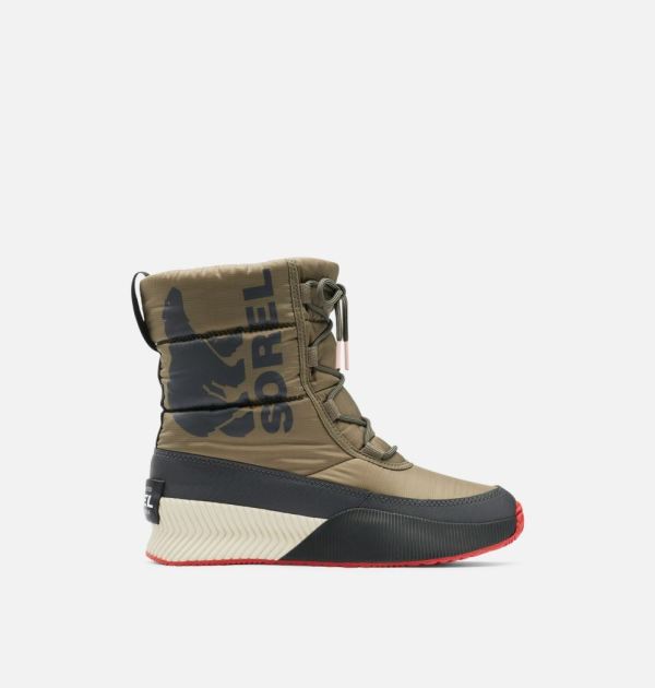Sorel Shoes Women's Out 'N About III Puffy Lace Boot-Sage Dark Moss