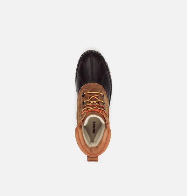 Sorel Shoes Mens Cheyanne II Lace Duck Boot-Chipmunk Black