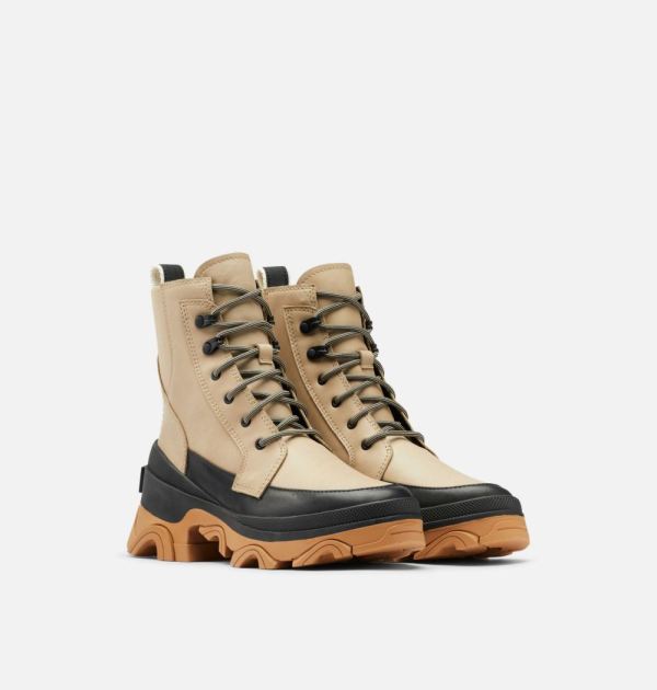 Sorel Shoes Women's Brex Lace Bootie-Sandy Tan Black