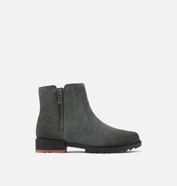 Sorel Shoes Women's Emelie II Zip Bootie-Dark Moss Rose Dust