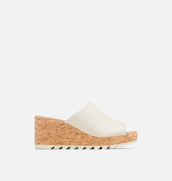 Sorel Shoes Women's Cameron Wedge Mule Sandal-Chalk Black