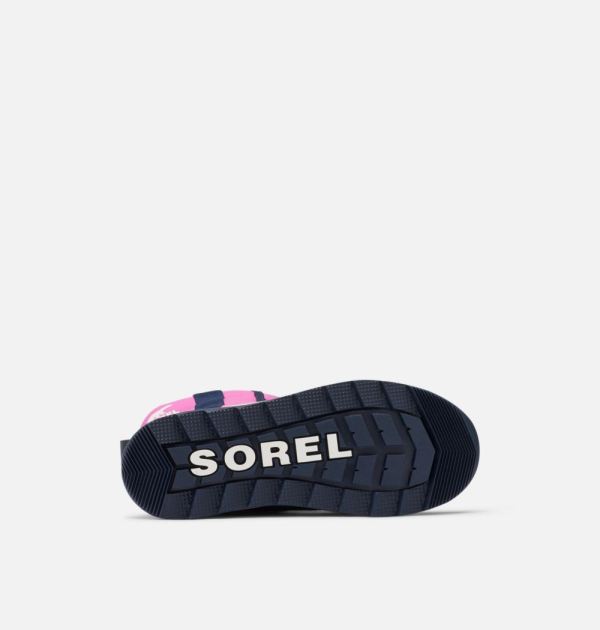 Sorel Shoes Children's Whitney II Puffy Mid Boot-Bright Lavender Collegiate Navy