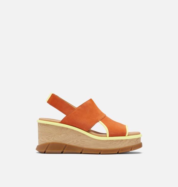 Sorel Shoes Women's Joanie III Slingback Wedge Sandal-Desert Sun Tranquil Yellow